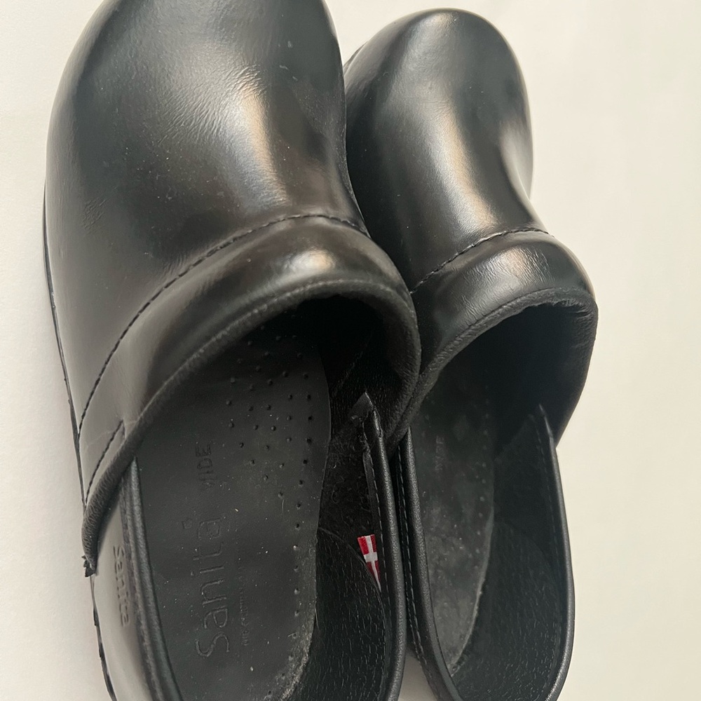 Sanita Professional Black Cabrio Clog Cushioned Comfort Arch Support Shoe 35 (5)